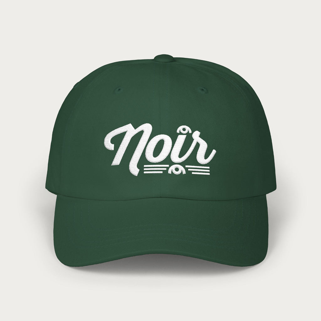 NOIR: THE DARK OF NIGHT | UNIFORM CIRCA OYSTER | DAD CAP | Embroidered White
