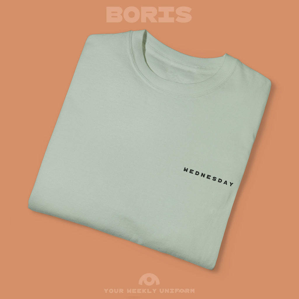 BORIS WEDNESDAY | CREWNECK T-SHIRT | PRINTED BLACK