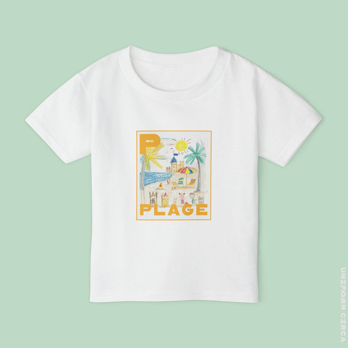 Plage/Beach Design Toddler T-Shirt | Perfect for Playful Days