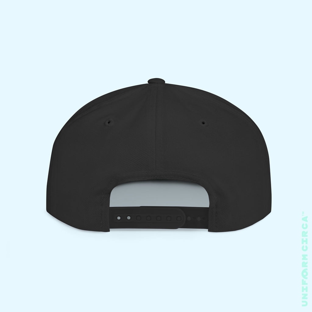 OCULUS LOGO HAT | Flat Bill Snap Back | White Embroidery