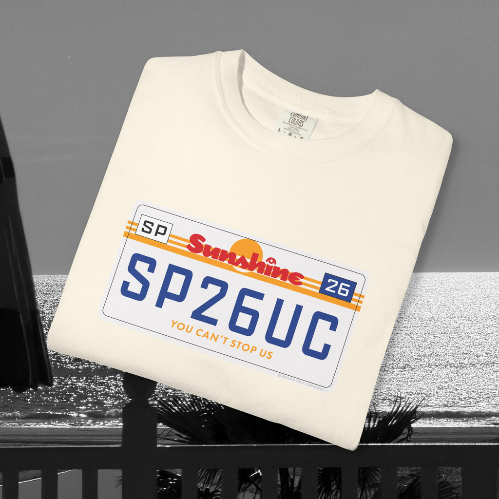 CALIFORNIA 80 PLATE | Crewneck T-Shirt | 100% Cotton