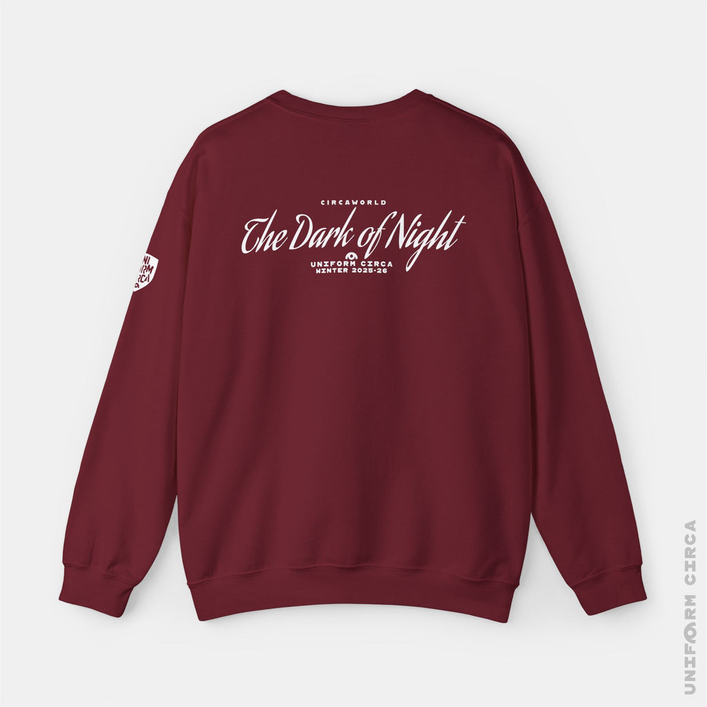 NOIR MARK 1 | Crewneck Sweatshirt | 100% Cotton | Designed & Printed in California | Printed White