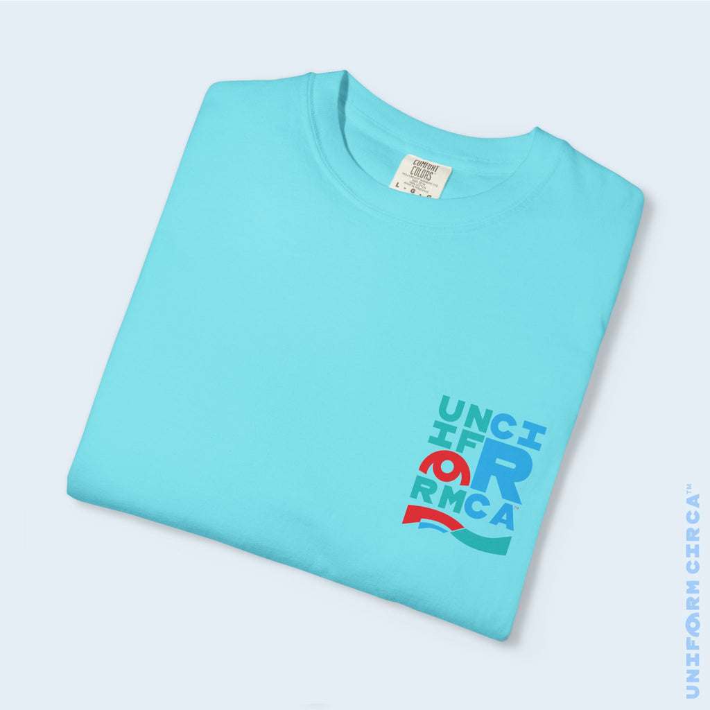 C BLOCK | CREWNECK T-SHIRT | Printed Unisex Garment-Dyed Graphic Tee