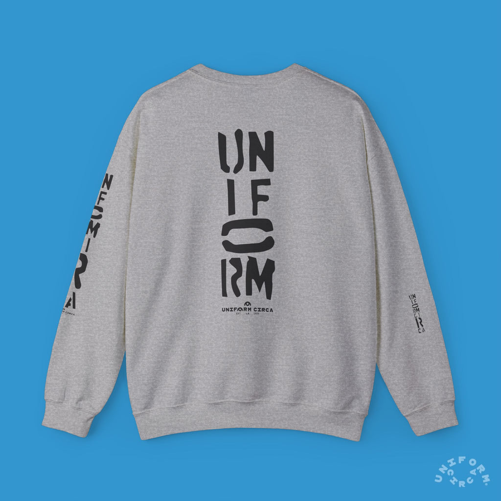 FOUNDATION MARK | CREWNECK SWEATSHIRT | Printed Black