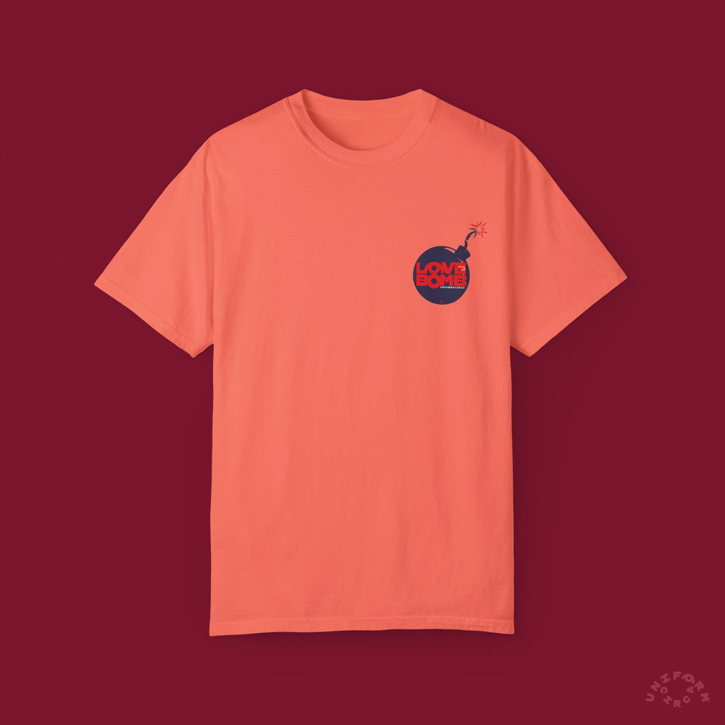 HEART BOMB CREWNECK T-SHIRT | Printed